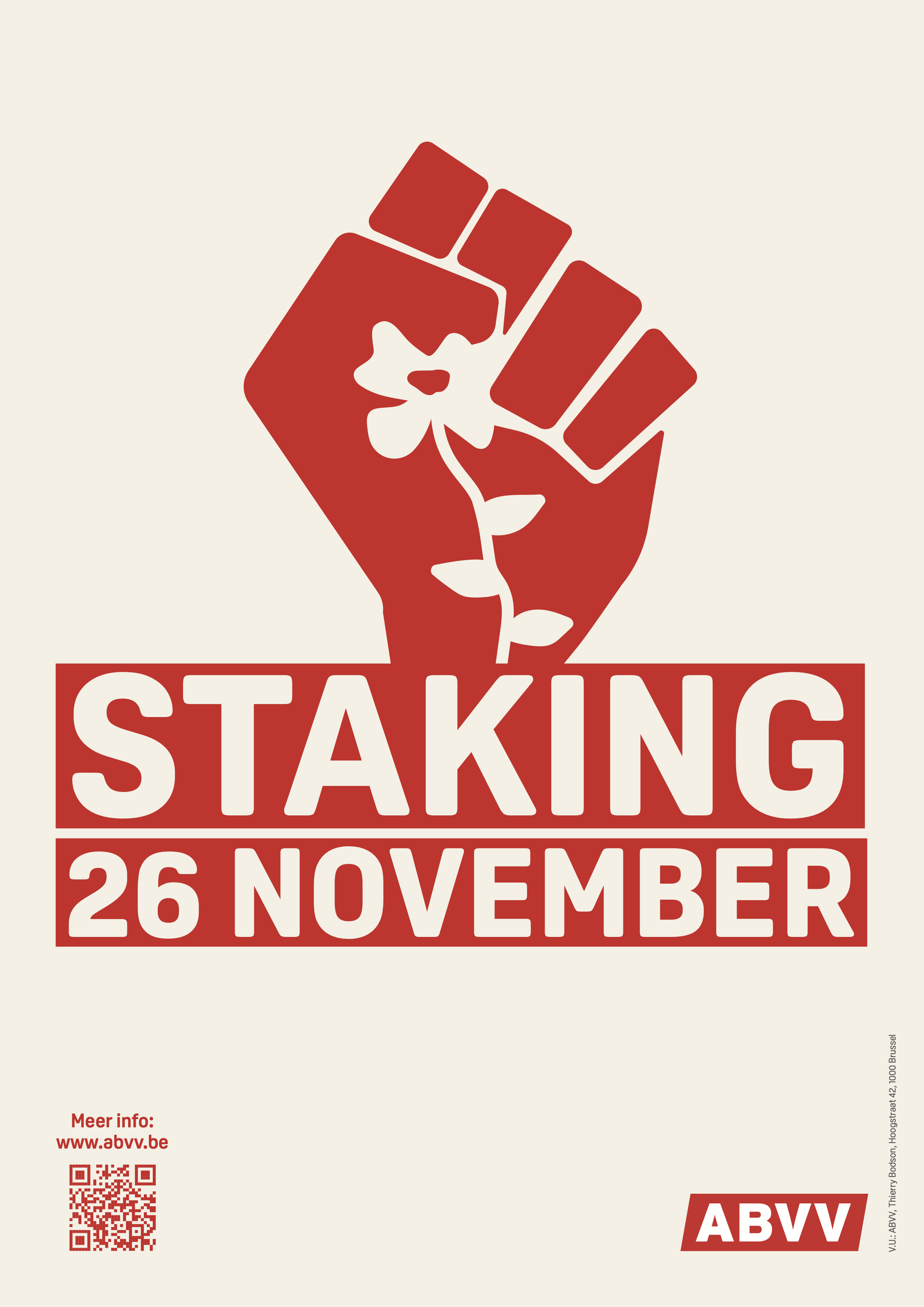 Staking 26 november 2025 - Poster ABVV