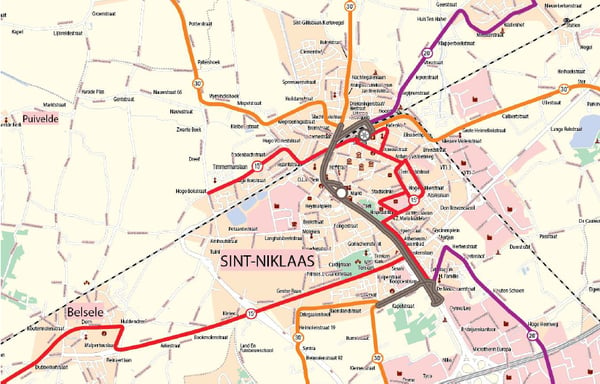 Nieuw busplan Sint-Niklaas
