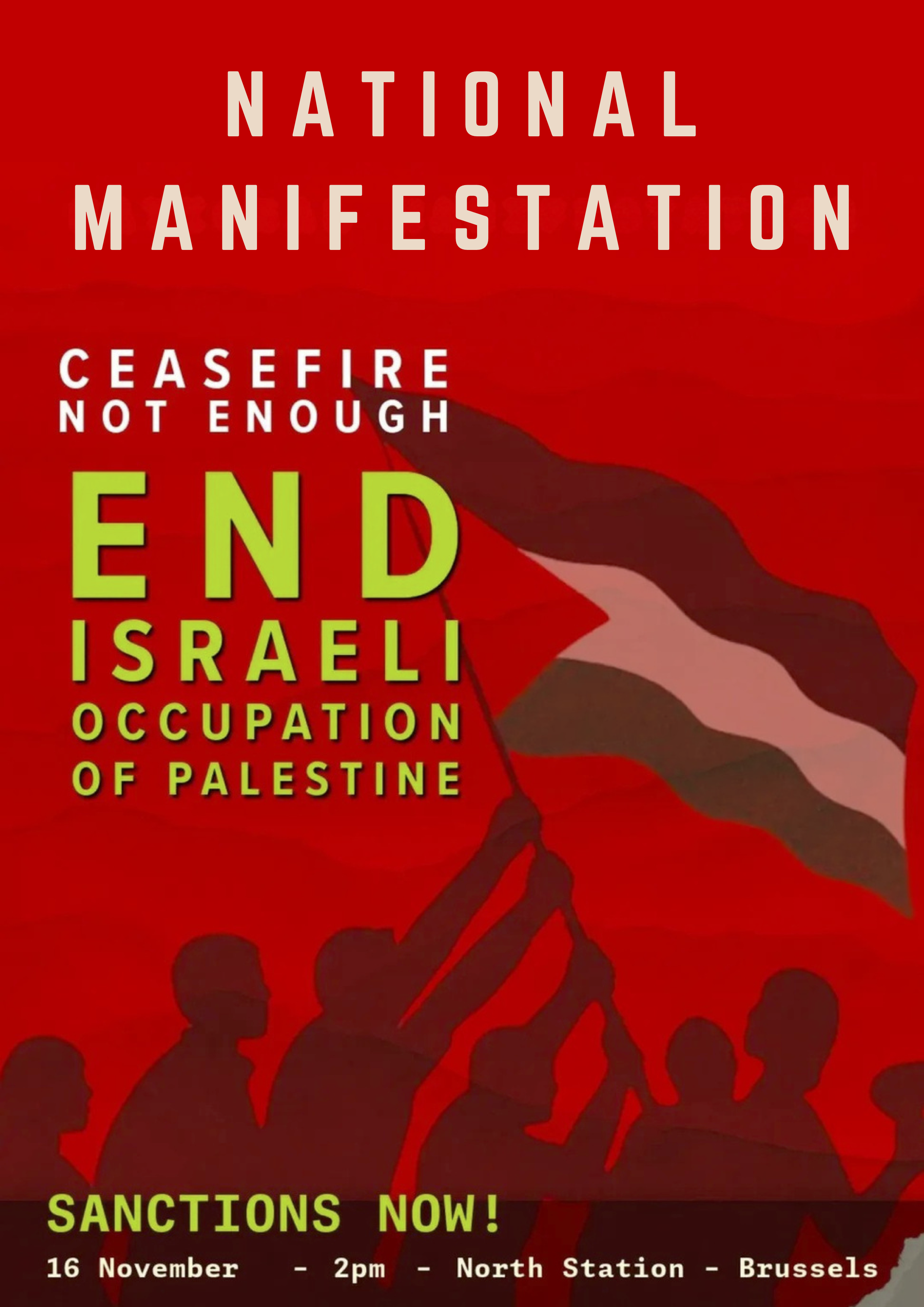 Nationale manifestatie Palestina - Ceasefire not enough - 16 november 2025