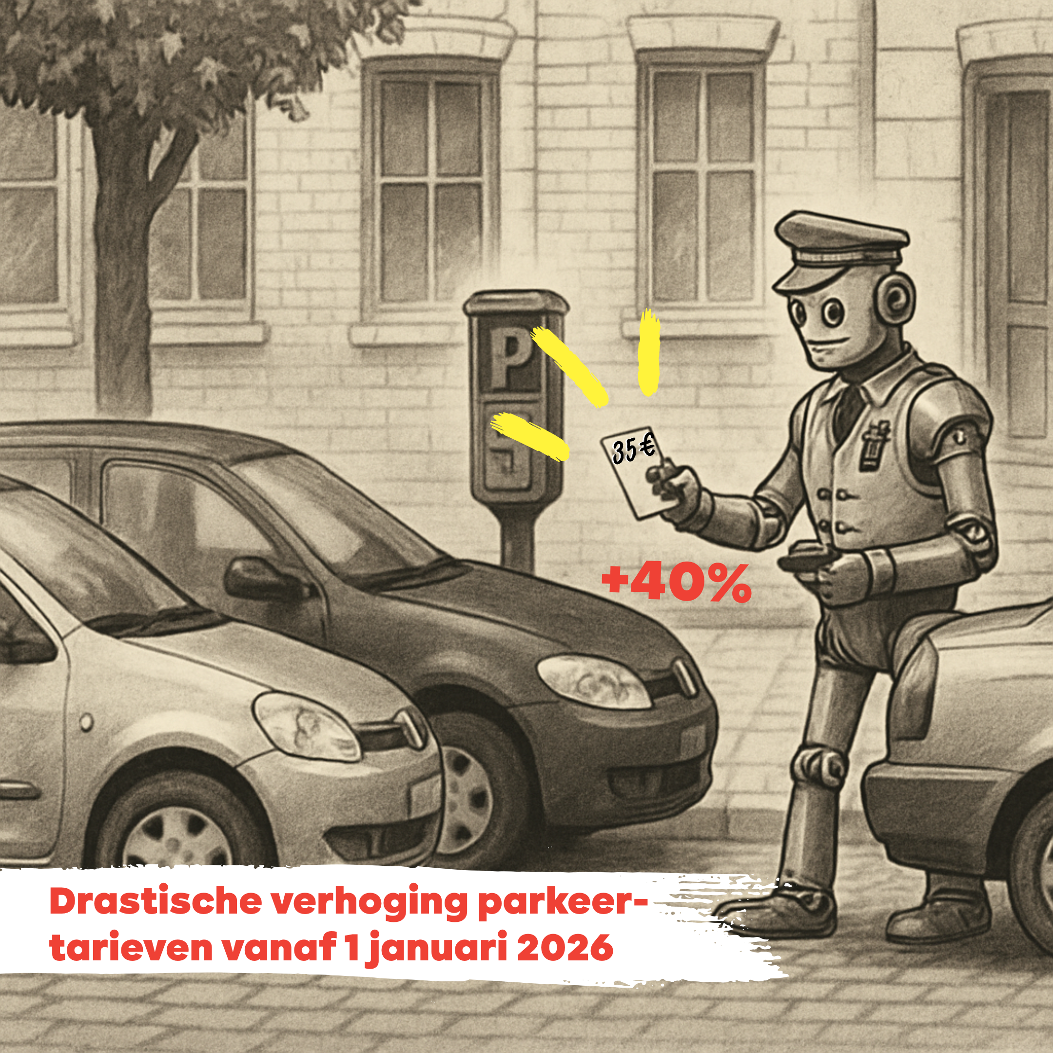 PVDA Sint-Niklaas is verontwaardigd over duurdere parkeertarieven en -boetes